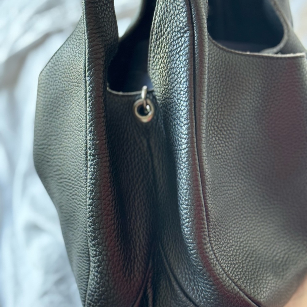 AUTHENTIC Bottega Veneta Black Intrecciato Leather mini tote shoulder hobo bag - Picture 2 of 16